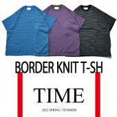 BORDER KNIT T-SH