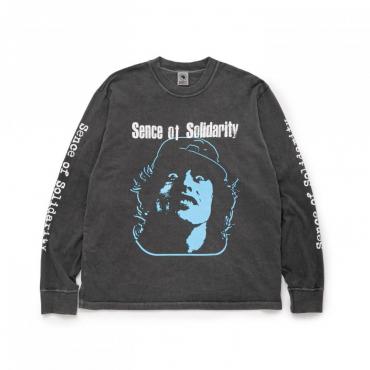 PIGMENT DYED L/S TEE / BLUE