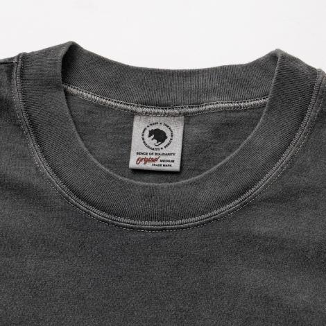 PIGMENT DYED L/S TEE / BLUE