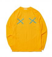 "CROSS LOGO" L/S Tee *ゴールド*