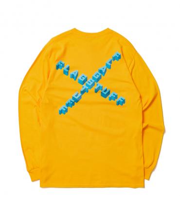 "CROSS LOGO" L/S Tee *ゴールド*