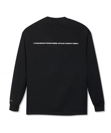 OFFICIAL LOGO LONG SLEEVE T / BLACK