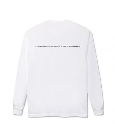 OFFICIAL LOGO LONG SLEEVE T / WHITE