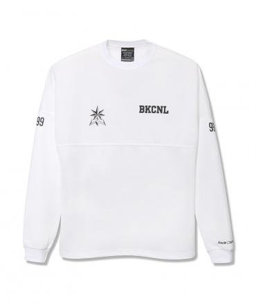 WIDE MESH LONG SLEEVE T  / WHITE