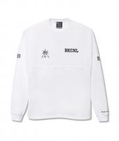 WIDE MESH LONG SLEEVE T  / WHITE