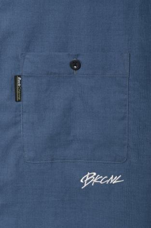 CORUDROY HALF SLEEVE SHIRT / BLUE