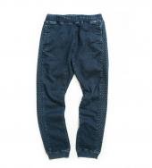 QUILTING LINE KNIT DENIM EASY PANTS