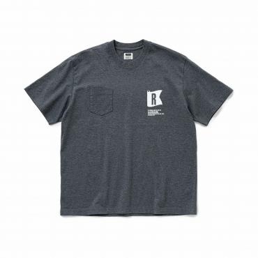 FLAG POCKET TEE *チャコール*