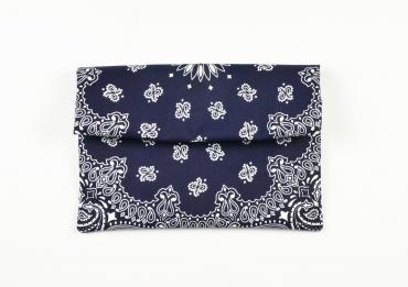 BANDANNA CLUTCH BAG *ネイビー*