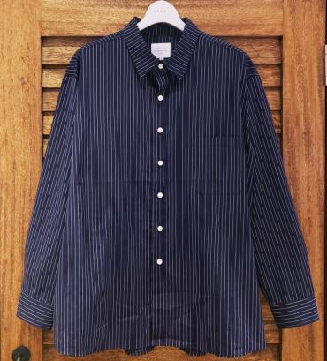 STRIPE BIG SHIRTS *ネイビー*