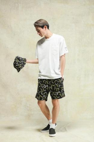 LEAF COTTON SHORTS *ブラック*