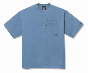 WIDE POCKET T / BLUE