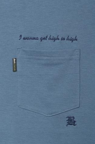 WIDE POCKET T / BLUE