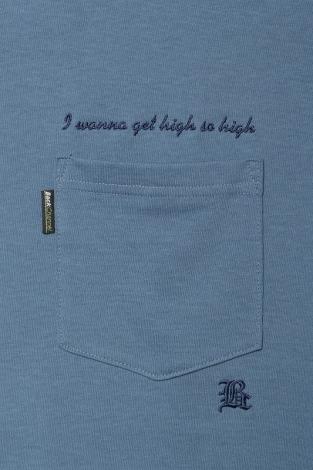 WIDE POCKET T / BLUE