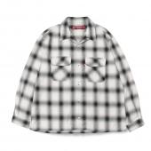 Ombre Check L/S Shirt(24SS) *ホワイト*