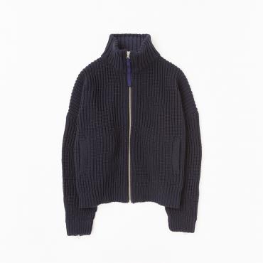 ZIP UP KNIT *ネイビー*