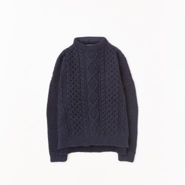 CABLE KNIT *ネイビー*