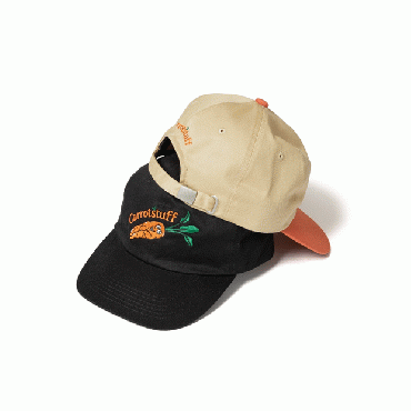 "Carrotstuff" LOGO CAP *ベージュ×オレンジ*