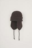 ×CA4LA / EAR FLAP KNIT CAP / BROWN