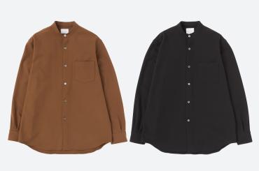 BAND COLLAR SHIRTS *ブラック*