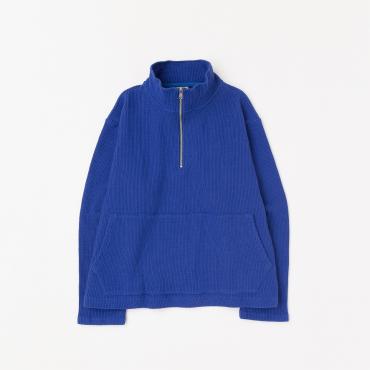 HALF ZIP KNIT *ブルー*