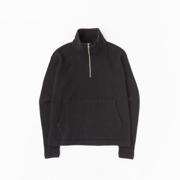 HALF ZIP KNIT *ブラック*