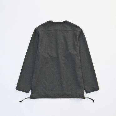 NO COLLAR STRETCH SHIRTS *グレー*