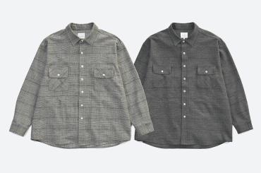 GLENCHECK BIG SHIRTS *ダークグレー*