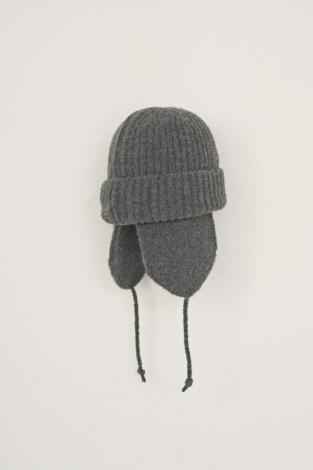 ×CA4LA / EAR FLAP KNIT CAP /GRAY