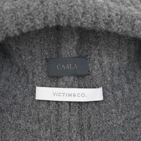 ×CA4LA / EAR FLAP KNIT CAP /GRAY