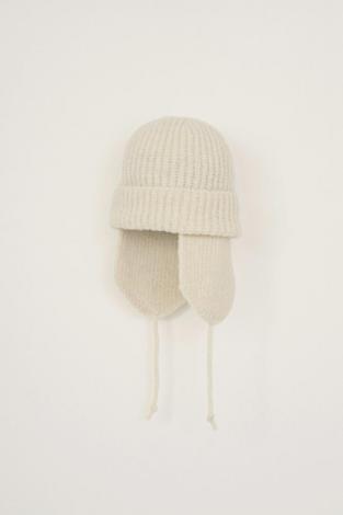 ×CA4LA / EAR FLAP KNIT CAP / WHITE