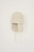 ×CA4LA / EAR FLAP KNIT CAP / WHITE