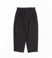 WIDE STRIPE PANTS *ブラック*