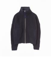 ZIP UP KNIT *ネイビー*