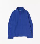 HALF ZIP KNIT *ブルー*