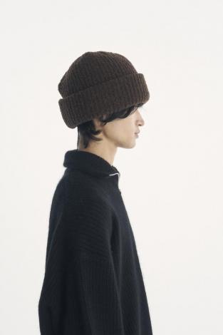 ×CA4LA / BIG KNIT CAP /BROWN