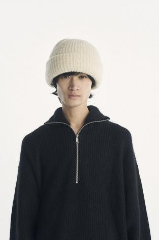 ×CA4LA / BIG KNIT CAP / WHITE