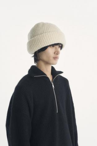×CA4LA / BIG KNIT CAP / WHITE