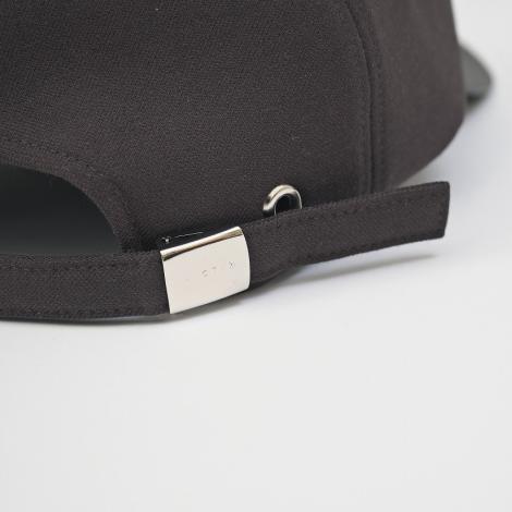 ×CA4LA / LEATHER LOGO CAP / BLACK
