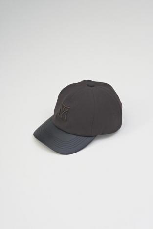 ×CA4LA / LEATHER LOGO CAP / BROWN