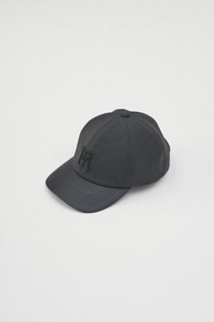 ×CA4LA / LEATHER LOGO CAP / GRAY