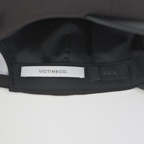 ×CA4LA / LEATHER LOGO CAP / GRAY