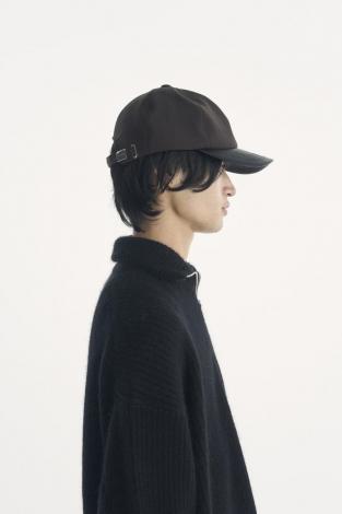 ×CA4LA / LEATHER B.B CAP / BROWN