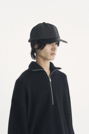 ×CA4LA / LEATHER B.B CAP / GRAY