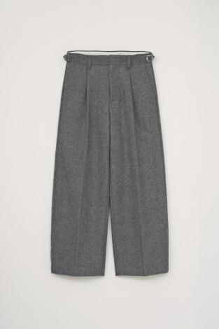 WOOL BUGGY SLACKS / MIX.GRAY