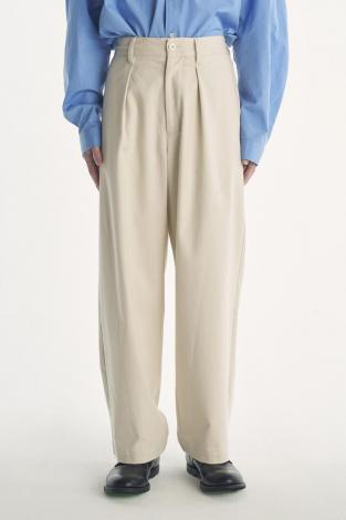 EASY CHINO SLACKS / OFF WHITE