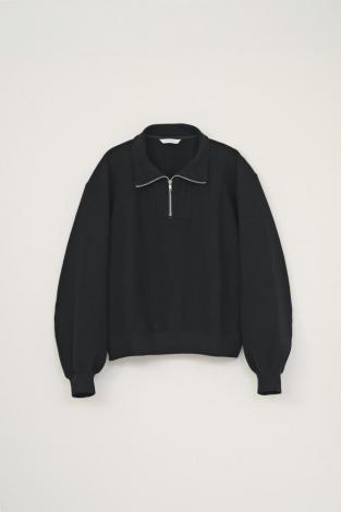 TECH HALF ZIP SWEAT / BLACK
