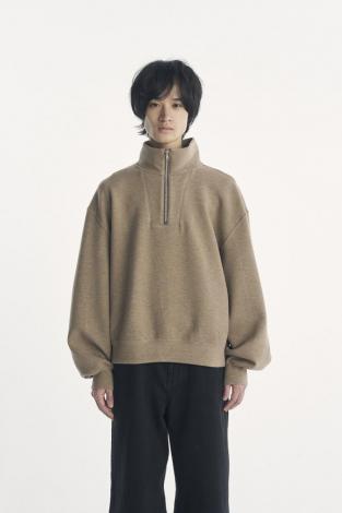 TECH HALF ZIP SWEAT /MOCA