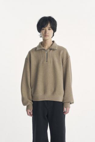 TECH HALF ZIP SWEAT /MOCA