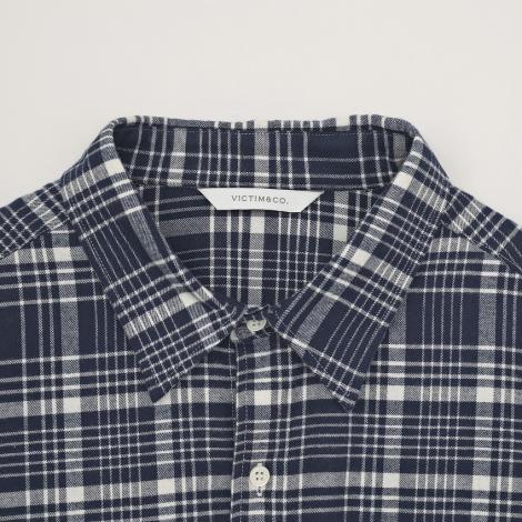 BIG CHECK SHIRTS / NAVY